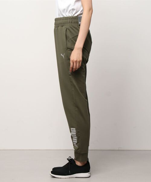 PUMA(プーマ)の「プーマ PUMA RTG パンツ_PUMA Cat Logo、PUMA Wordmarkデザインスウェットパンツ_(スウェットパンツ・レディース・カーキ・M/S/L/XL)」の3枚目の写真