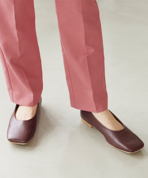 titivate（ティティベイト）の「ﾜｲﾄﾞｽｸｴｱﾄｩﾌﾗｯﾄﾊﾟﾝﾌﾟｽ（パンプス・レディース・イエロー/ブラウン/オリーブ/ブラック・S/M/L/LL）」の18枚目の写真