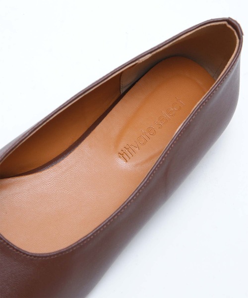 titivate（ティティベイト）の「ﾜｲﾄﾞｽｸｴｱﾄｩﾌﾗｯﾄﾊﾟﾝﾌﾟｽ（パンプス・レディース・イエロー/ブラウン/オリーブ/ブラック・S/M/L/LL）」の19枚目の写真