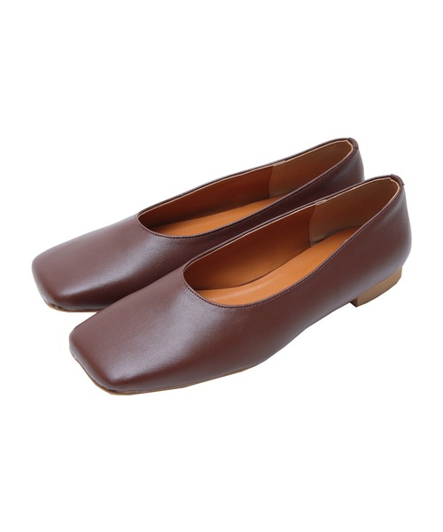 titivate（ティティベイト）の「ﾜｲﾄﾞｽｸｴｱﾄｩﾌﾗｯﾄﾊﾟﾝﾌﾟｽ（パンプス・レディース・イエロー/ブラウン/オリーブ/ブラック・S/M/L/LL）」の6枚目の写真