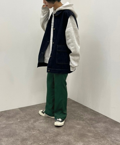 apres jour mignon（アプレジュールミニョン）の「デニムベスト【ZOZOTOWN限定アイテム】（ベスト・レディース・ダークブルー/ブラック・X-LARGE/フリー）」の16枚目の写真