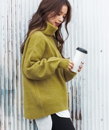 coca（coca） | ヤック風ふんわりオフタートル(ニット/セーター)