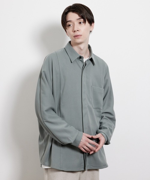 JUNRED(ジュンレッド)の「ストレッチソフトビエラドルマンシャツ(シャツ/ブラウス・メンズ・オフホワイト/グレー系その他/ブラウン系その他2・S/M/L)」の3枚目の写真