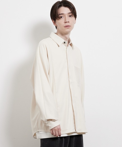 JUNRED(ジュンレッド)の「ストレッチソフトビエラドルマンシャツ(シャツ/ブラウス・メンズ・オフホワイト/グレー系その他/ブラウン系その他2・S/M/L)」の17枚目の写真