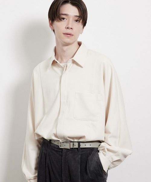 JUNRED(ジュンレッド)の「ストレッチソフトビエラドルマンシャツ(シャツ/ブラウス・メンズ・オフホワイト/グレー系その他/ブラウン系その他2・S/M/L)」の13枚目の写真