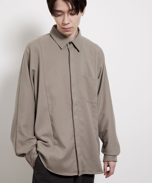 JUNRED(ジュンレッド)の「ストレッチソフトビエラドルマンシャツ(シャツ/ブラウス・メンズ・オフホワイト/グレー系その他/ブラウン系その他2・S/M/L)」の7枚目の写真