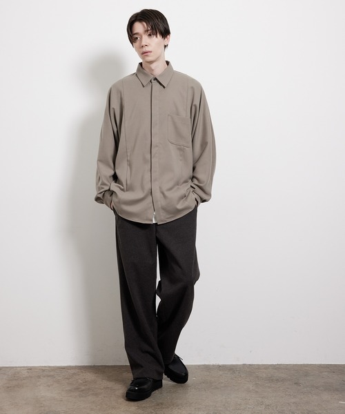 JUNRED(ジュンレッド)の「ストレッチソフトビエラドルマンシャツ(シャツ/ブラウス・メンズ・オフホワイト/グレー系その他/ブラウン系その他2・S/M/L)」の21枚目の写真