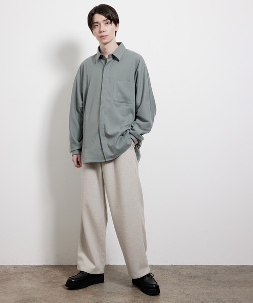 JUNRED(ジュンレッド)の「ストレッチソフトビエラドルマンシャツ(シャツ/ブラウス・メンズ・オフホワイト/グレー系その他/ブラウン系その他2・S/M/L)」の8枚目の写真