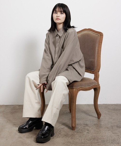 JUNRED(ジュンレッド)の「ストレッチソフトビエラドルマンシャツ(シャツ/ブラウス・メンズ・オフホワイト/グレー系その他/ブラウン系その他2・S/M/L)」の18枚目の写真