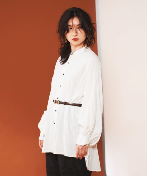 FUMIE TANAKA(フミエタナカ)の「【FUMIE=TANAKA×Lui's FEMME / フミエ タナカ×ルイス ファム】 Belt 型押し細ベルト(ベルト・レディース・カーキ・FREE)」の7枚目の写真