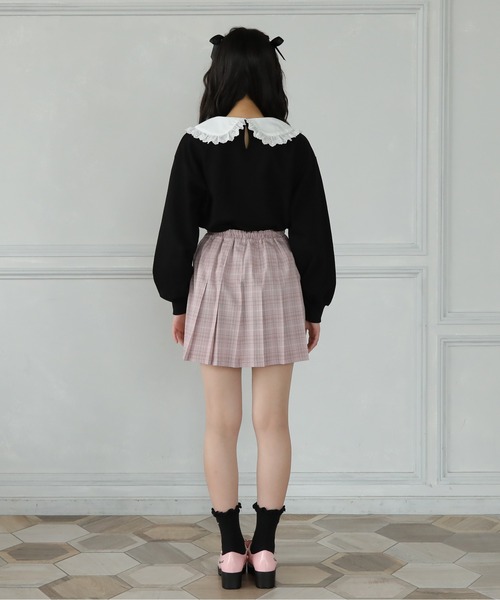 PINKHUNT（ピンクハント）の「PINKHUNT ビッグカラートレーナー 5962K #IG（スウェット・キッズ・ベージュ/ホワイト/ブラック・150cm/130cm/140cm/160cm/120cm）」の9枚目の写真