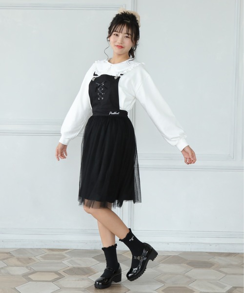 PINKHUNT（ピンクハント）の「PINKHUNT ビッグカラートレーナー 5962K #IG（スウェット・キッズ・ベージュ/ホワイト/ブラック・150cm/130cm/140cm/160cm/120cm）」の14枚目の写真