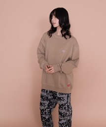 Dickies（ディッキーズ）の「【Dickies / ディッキーズ】 裏毛ミニワッペン　ビッグシルエット　クルートレーナー スウェット（スウェット）」