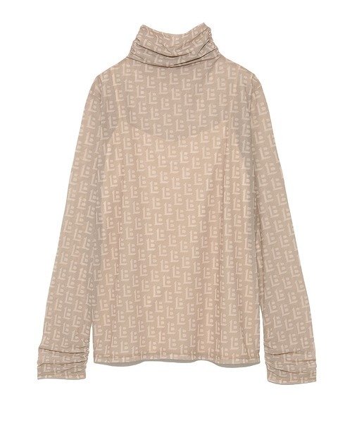 LILY BROWN(リリーブラウン)の「パッカリングルーズシアートップス(Tシャツ/カットソー・レディース・ベージュ/ブラック/ブラウン/ミント・FREE)」の4枚目の写真
