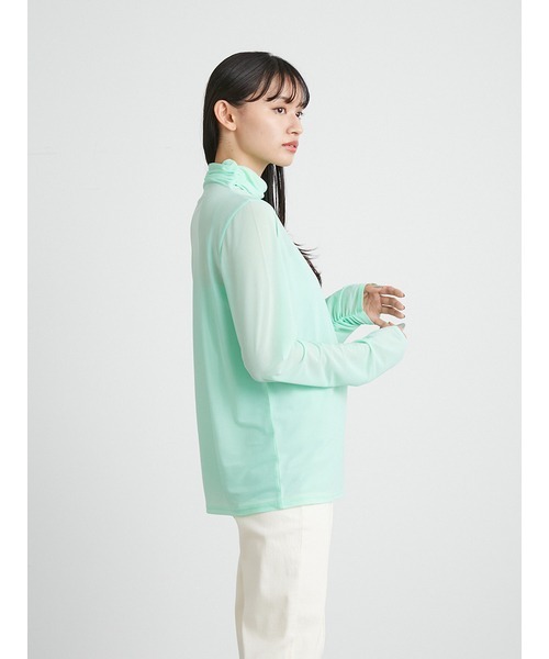 LILY BROWN(リリーブラウン)の「パッカリングルーズシアートップス(Tシャツ/カットソー・レディース・ベージュ/ブラック/ブラウン/ミント・FREE)」の15枚目の写真