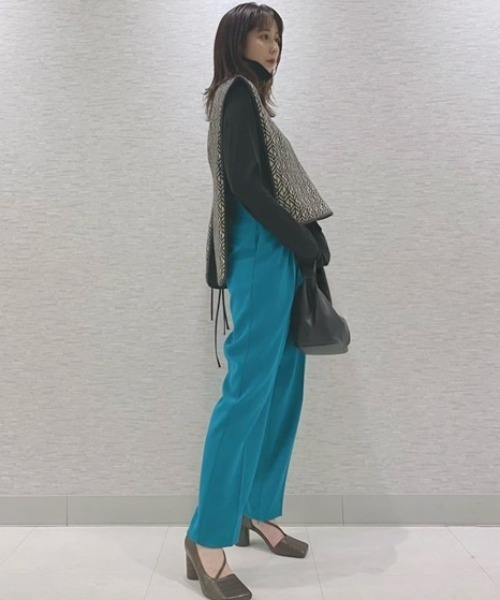 LILY BROWN(リリーブラウン)の「パッカリングルーズシアートップス(Tシャツ/カットソー・レディース・ベージュ/ブラック/ブラウン/ミント・FREE)」の6枚目の写真