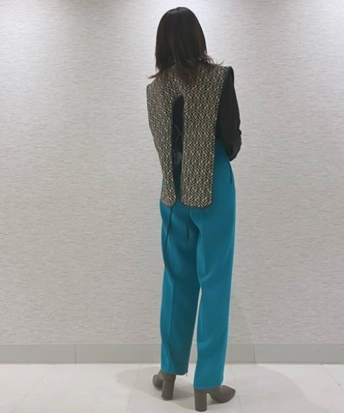 LILY BROWN(リリーブラウン)の「パッカリングルーズシアートップス(Tシャツ/カットソー・レディース・ベージュ/ブラック/ブラウン/ミント・FREE)」の8枚目の写真