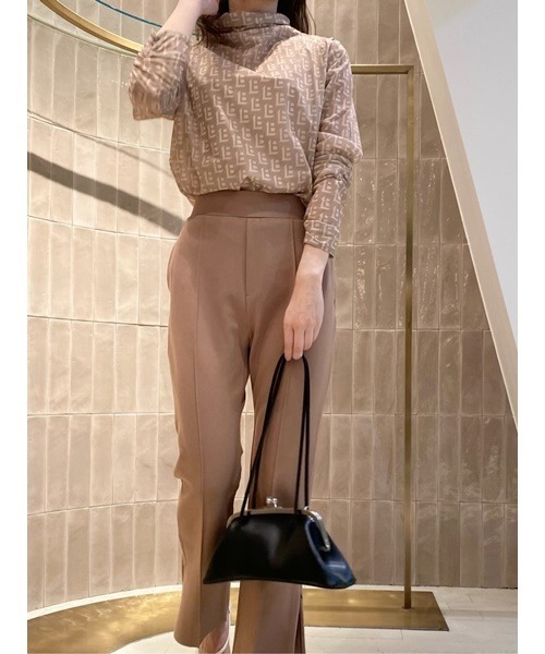 LILY BROWN(リリーブラウン)の「パッカリングルーズシアートップス(Tシャツ/カットソー・レディース・ベージュ/ブラック/ブラウン/ミント・FREE)」の5枚目の写真