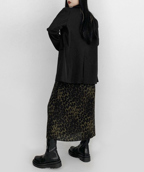 LVEU.（ラブユ.）の「Leopard cami one-piece / レオパードキャミワンピース（ワンピース・レディース・カーキブラウン・FREE）」の7枚目の写真