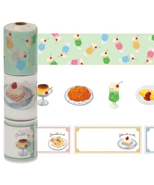 MARK'S(マークス)の「水性ペンで書けるマスキングテープ・ミシン目入リ・スリム・手帳デコ/マステ(ステッカー/テープ・レディース・A/B/H/D/E/G/C/F・FREE)」の3枚目の写真