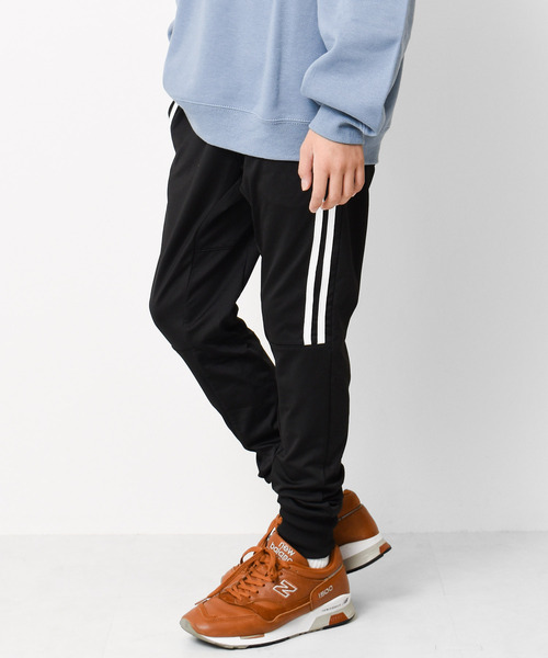 RAT EFFECT(ラットエフェクト)の「【裏起毛】トリコットラインパンツ(その他パンツ・キッズ・ブラック系その他/ブラック系その他2・120/130/140/150/160/170)」の1枚目の写真