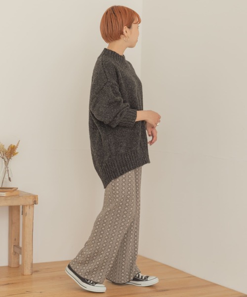 ITEMS URBANRESEARCH(アイテムズ アーバンリサーチ)の「ジャガードニットパンツ(その他パンツ・レディース・ブラウン/グリーン/モカ・FREE)」の14枚目の写真
