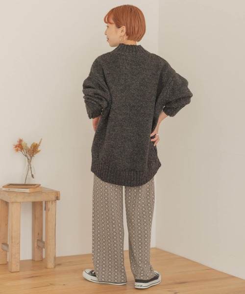 ITEMS URBANRESEARCH(アイテムズ アーバンリサーチ)の「ジャガードニットパンツ(その他パンツ・レディース・ブラウン/グリーン/モカ・FREE)」の15枚目の写真