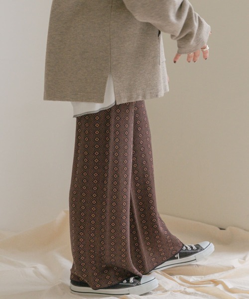 ITEMS URBANRESEARCH(アイテムズ アーバンリサーチ)の「ジャガードニットパンツ(その他パンツ・レディース・ブラウン/グリーン/モカ・FREE)」の17枚目の写真