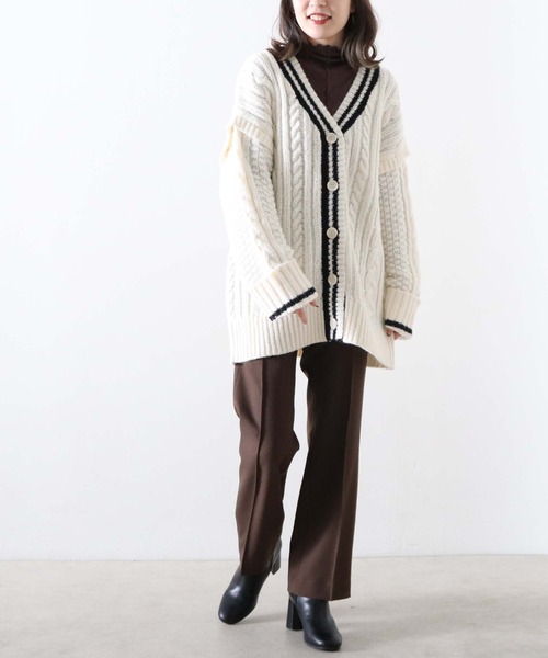 Cheek(チーク)の「【日本製】無地センターシームパンツ(その他パンツ・レディース・ブラウン/アイボリー/キャメル・SMALL/MEDIUM)」の13枚目の写真