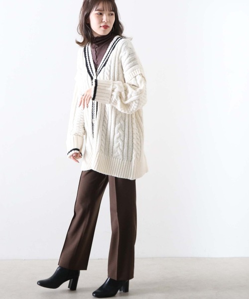 Cheek(チーク)の「【日本製】無地センターシームパンツ(その他パンツ・レディース・ブラウン/アイボリー/キャメル・SMALL/MEDIUM)」の19枚目の写真