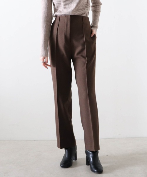 Cheek(チーク)の「【日本製】無地センターシームパンツ(その他パンツ・レディース・ブラウン/アイボリー/キャメル・SMALL/MEDIUM)」の10枚目の写真