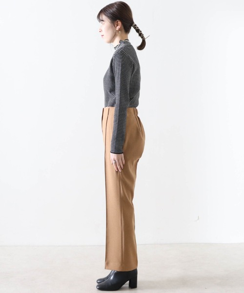 Cheek(チーク)の「【日本製】無地センターシームパンツ(その他パンツ・レディース・ブラウン/アイボリー/キャメル・SMALL/MEDIUM)」の12枚目の写真