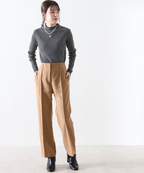 Cheek(チーク)の「【日本製】無地センターシームパンツ(その他パンツ・レディース・ブラウン/アイボリー/キャメル・SMALL/MEDIUM)」の20枚目の写真