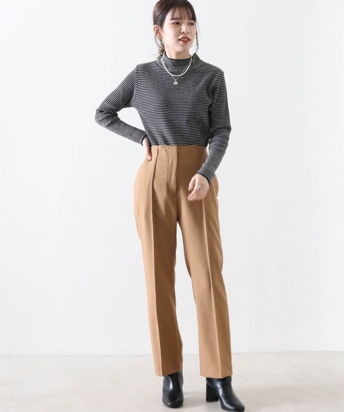 Cheek(チーク)の「【日本製】無地センターシームパンツ(その他パンツ・レディース・ブラウン/アイボリー/キャメル・SMALL/MEDIUM)」の5枚目の写真