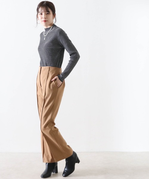 Cheek(チーク)の「【日本製】無地センターシームパンツ(その他パンツ・レディース・ブラウン/アイボリー/キャメル・SMALL/MEDIUM)」の11枚目の写真