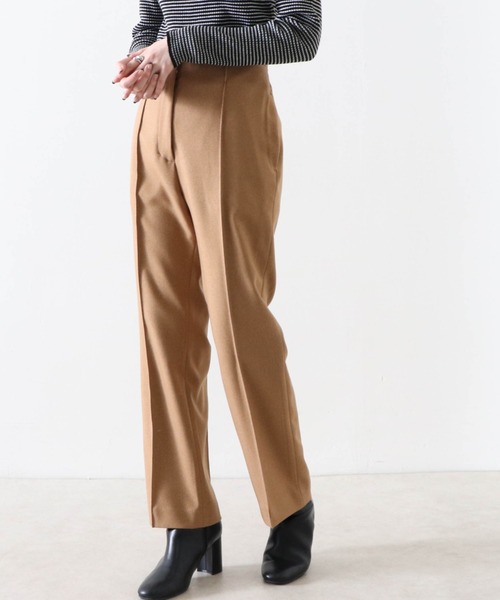 Cheek(チーク)の「【日本製】無地センターシームパンツ(その他パンツ・レディース・ブラウン/アイボリー/キャメル・SMALL/MEDIUM)」の15枚目の写真