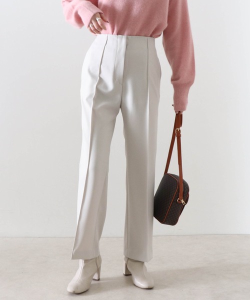 Cheek(チーク)の「【日本製】無地センターシームパンツ(その他パンツ・レディース・ブラウン/アイボリー/キャメル・SMALL/MEDIUM)」の7枚目の写真