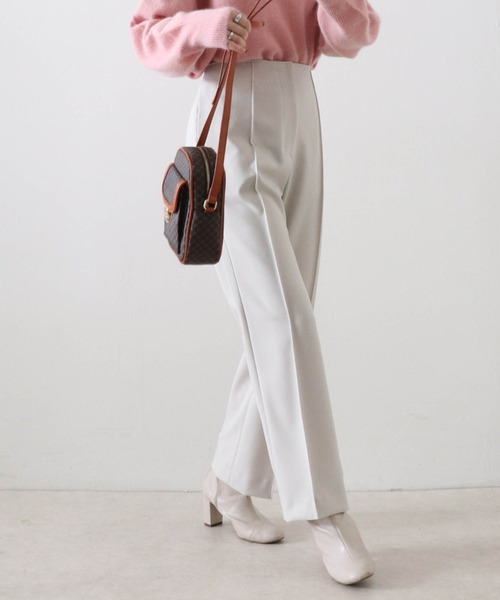 Cheek(チーク)の「【日本製】無地センターシームパンツ(その他パンツ・レディース・ブラウン/アイボリー/キャメル・SMALL/MEDIUM)」の9枚目の写真