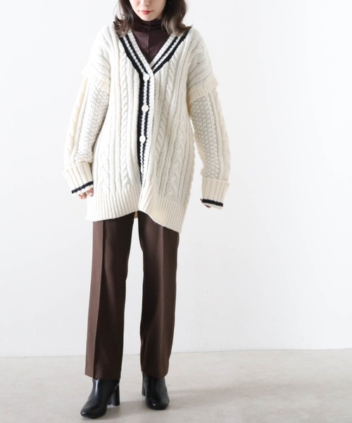 Cheek(チーク)の「【日本製】無地センターシームパンツ(その他パンツ・レディース・ブラウン/アイボリー/キャメル・SMALL/MEDIUM)」の18枚目の写真