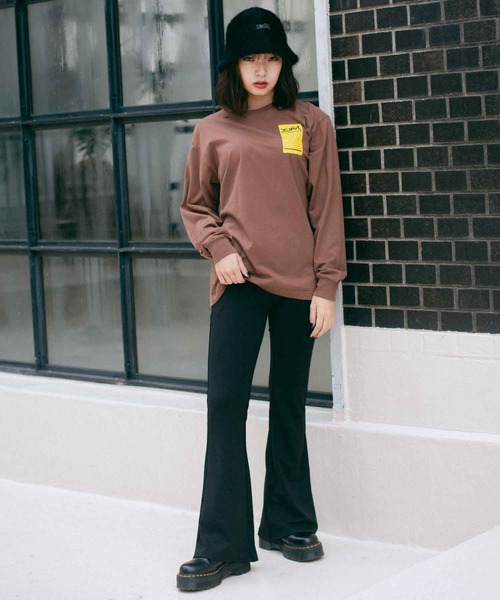 X-girl（エックスガール）の「FEATHER YARN HAT（ハット・レディース・ブルー/ブラウン/ブラック・ONE SIZE）」の5枚目の写真