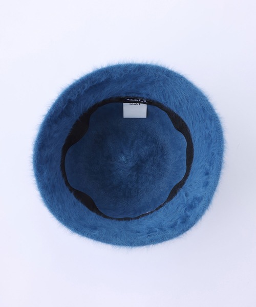 X-girl（エックスガール）の「FEATHER YARN HAT（ハット・レディース・ブルー/ブラウン/ブラック・ONE SIZE）」の9枚目の写真