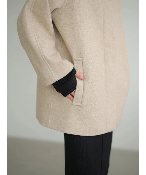 rem closet（レムクローゼット）の「2wayｼｮｰﾄｺｰﾄ（その他アウター・レディース・オートミール・SMALL）」の4枚目の写真