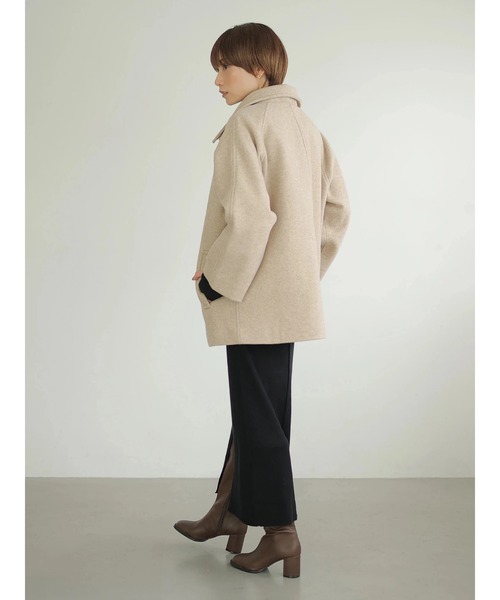 rem closet（レムクローゼット）の「2wayｼｮｰﾄｺｰﾄ（その他アウター・レディース・オートミール・SMALL）」の19枚目の写真