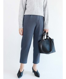 へリンボーンタックテーパードパンツ