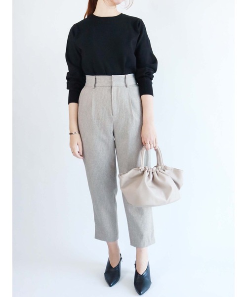 Te chichi（テチチ）の「へリンボーンタックテーパードパンツ（その他パンツ・レディース・グレー/ブルー・SMALL/MEDIUM）」の10枚目の写真