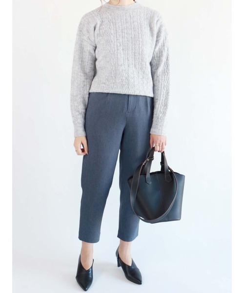 Te chichi（テチチ）の「へリンボーンタックテーパードパンツ（その他パンツ・レディース・グレー/ブルー・SMALL/MEDIUM）」の9枚目の写真