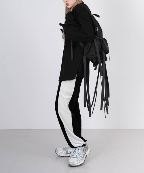 FOLLOWIN（フォロウィン）の「【UNISEX】ウエストゴムベロアベルベットストリングパンツ（その他パンツ・レディース・ブラック/ブラウン/チャコール・FREE）」の19枚目の写真