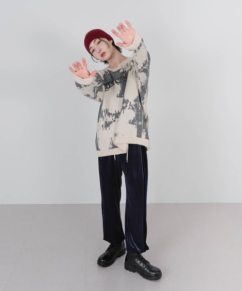 FOLLOWIN（フォロウィン）の「【UNISEX】ウエストゴムベロアベルベットストリングパンツ（その他パンツ・レディース・ブラック/ブラウン/チャコール・FREE）」の12枚目の写真