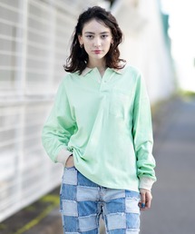 X-girl（エックスガール）の「L/S POLO SHIRT（ポロシャツ）」