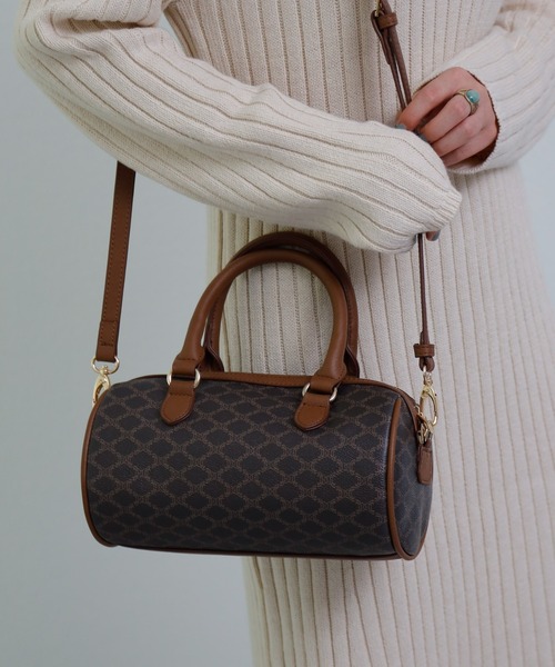 COLONY 2139（コロニートゥーワンスリーナイン）の「モノグラムドラムバッグ（ドラムバッグ・レディース・ベージュ/ブラウン/アイボリー・FREE）」の14枚目の写真